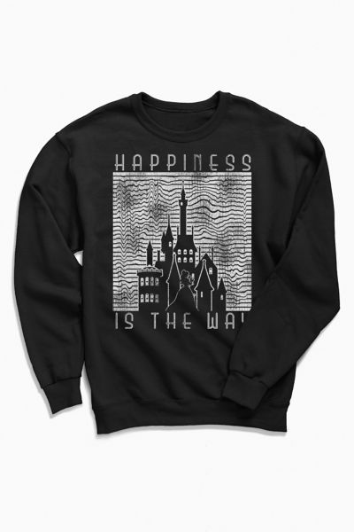Urban Outfitters Beauty And The Beast Crew Neck Sweatshirt In Black