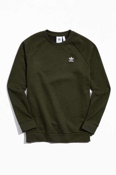 Adidas Originals Trefoil Essentials Sweatshirt In Green Multi
