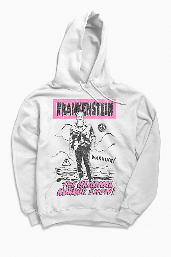 Urban Outfitters Universal Monsters Frankenstein Hoodie Sweatshirt In White