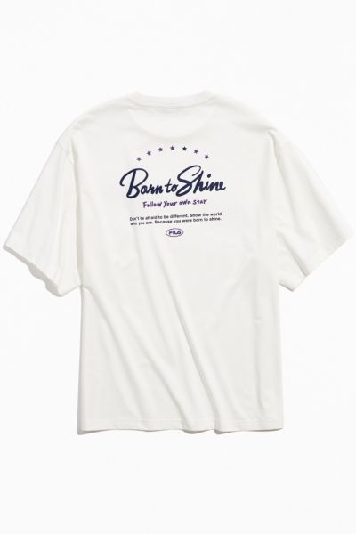Fila Voyager Collection Uo Exclusive Born To Shine Tee In White