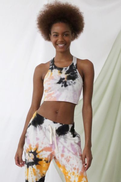 Electric & Rose Bella Cropped Tank Top In Neutral Multi