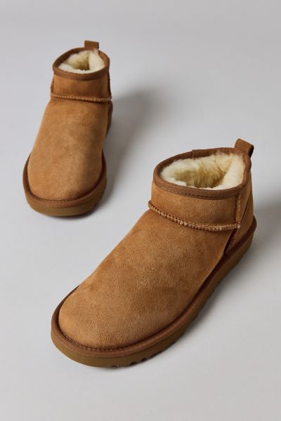 Ugg Classic Ultra-mini Ankle Boot In Chestnut