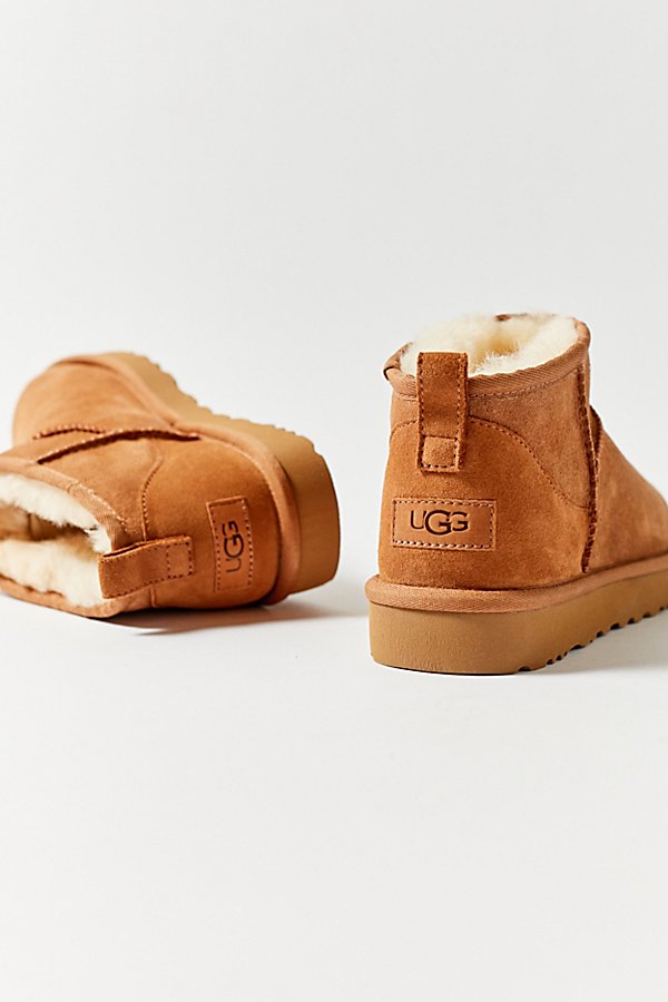 Ugg Classic Ultra-mini Ankle Boot In Chestnut