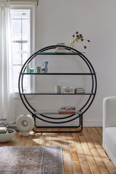 Urban Outfitters Selene Circle Storage Shelf In Black