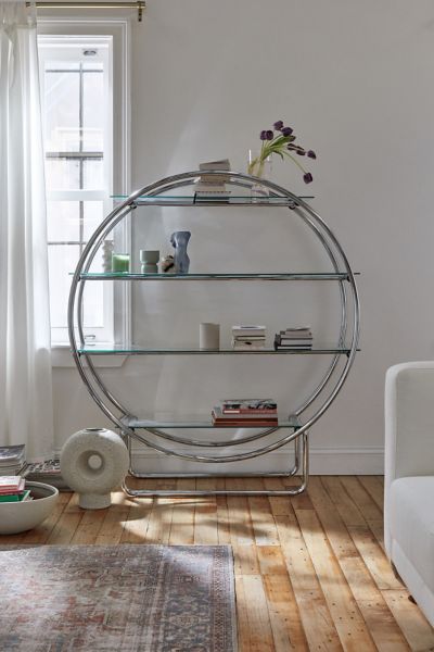 Urban Outfitters Selene Circle Storage Shelf In Silver