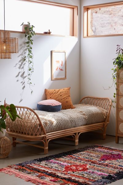 Urban Outfitters Kaliko Rattan Daybed In Natural