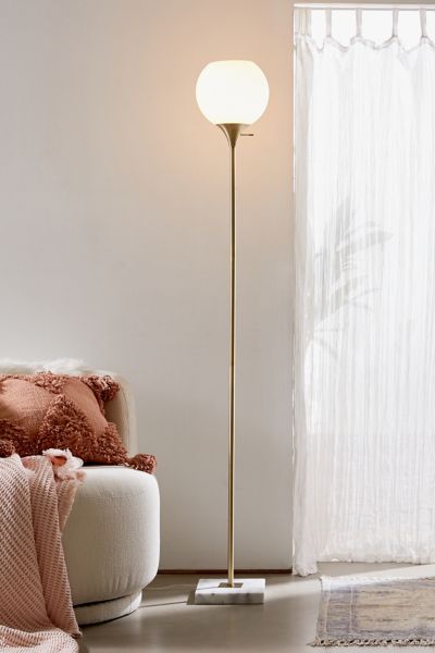 Urban Outfitters Fiona Floor Lamp In Gold