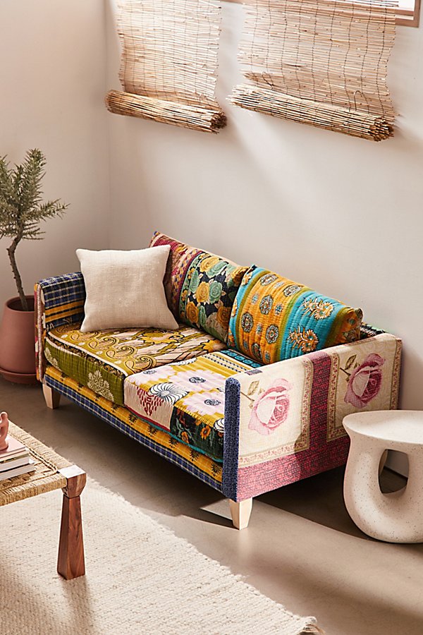 Urban Renewal One-of-a-kind Kantha Love Seat In Multi