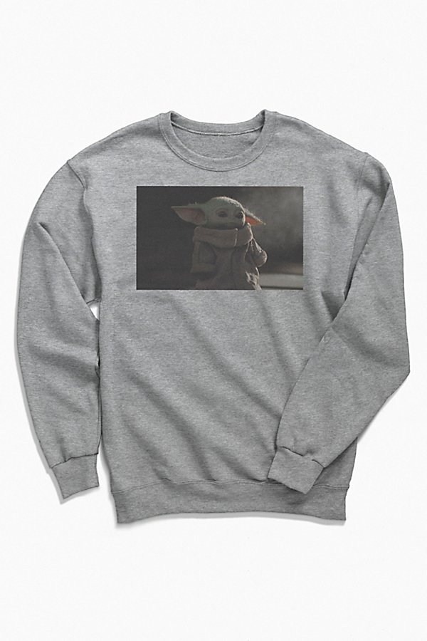 Urban Outfitters Star Wars The Mandalorian Crew Neck Sweatshirt In Grey