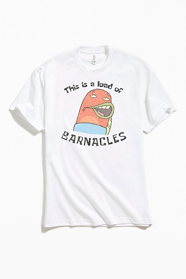 Urban Outfitters Spongebob Squarepants A Load Of Barnacles Tee In White