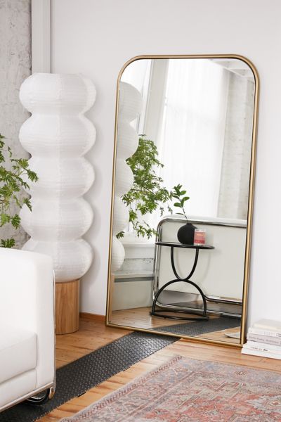 Urban Outfitters Selene Floor Mirror In Gold