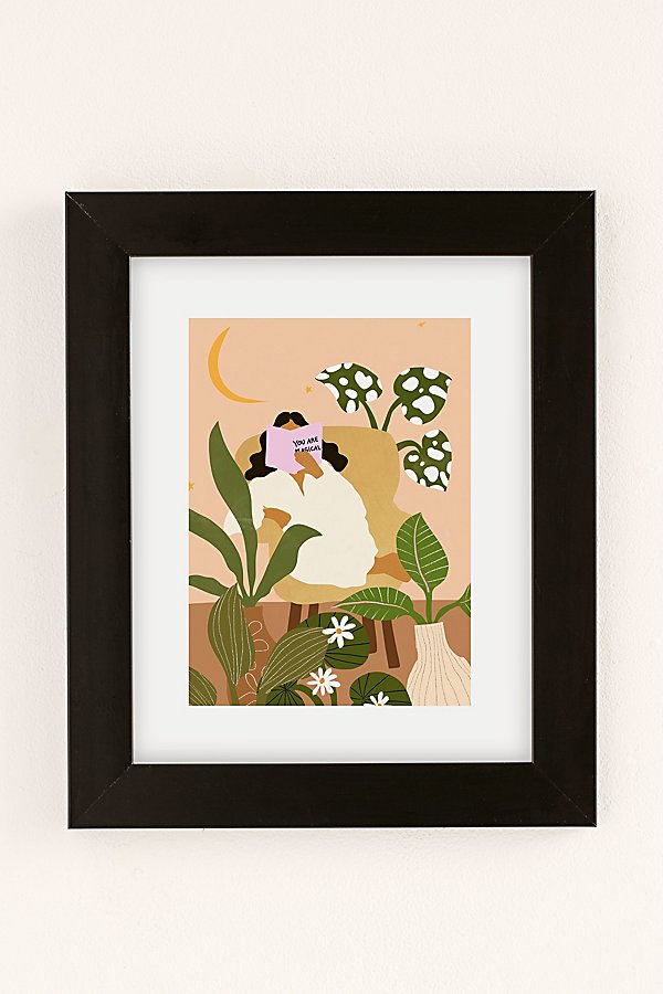 Alja Horvat Uo Exclusive You Are Magical Art Print In Black Matte Frame