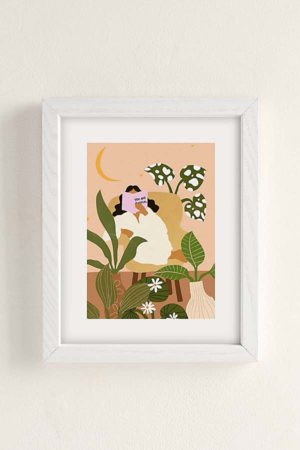 Alja Horvat Uo Exclusive You Are Magical Art Print In White Wood Frame