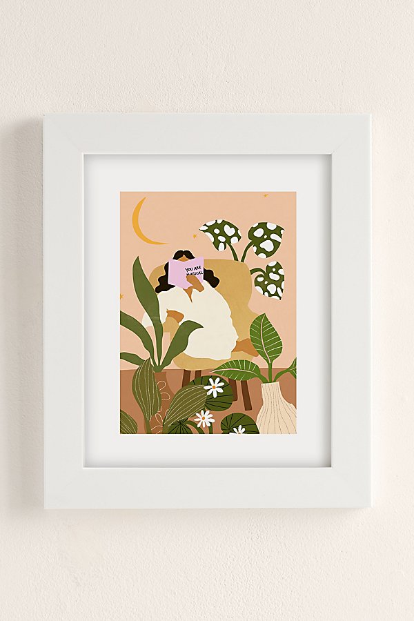 Alja Horvat Uo Exclusive You Are Magical Art Print In White Matte Frame