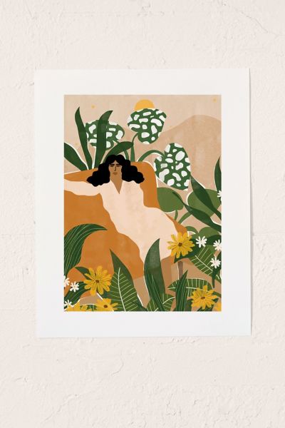 Alja Horvat Uo Exclusive Surrounded By Plants Art Print In No Frame