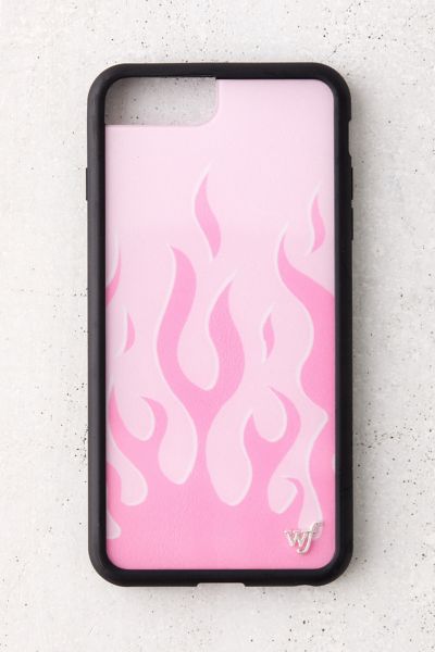 Wildflower Pink Flame Print Iphone Case In Iphone 6/7/8 Plus