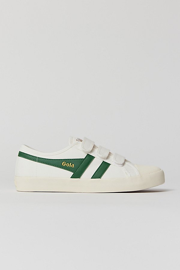 Gola Classic Coaster Hook-and-loop Sneaker In White/green