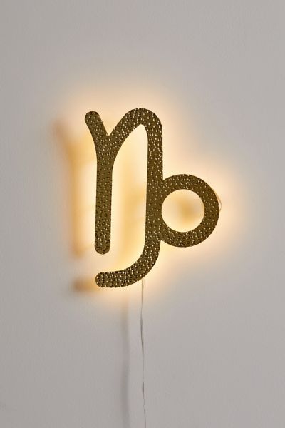 Urban Outfitters Zodiac Glow Led Sign In Capricorn
