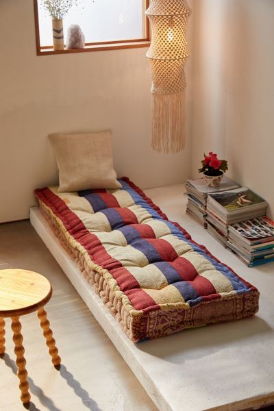 Urban Renewal Rohini Kantha Daybed Cushion In Multi