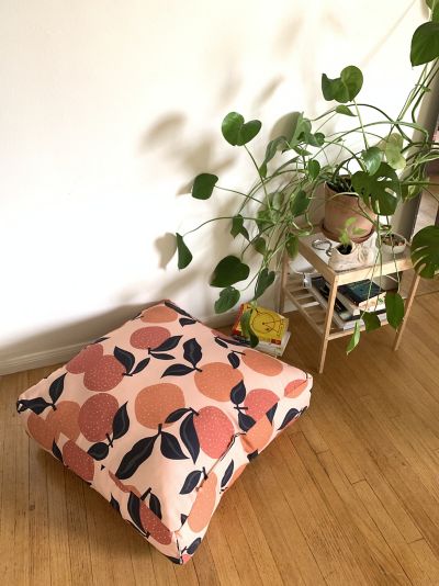 Deny Designs Alisa Galitsyna For Deny Seamless Citrus Pattern Oranges Outdoor Floor Cushion