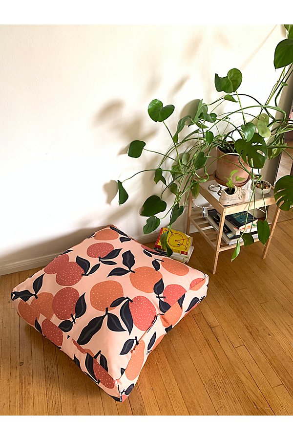 Deny Designs Alisa Galitsyna For Deny Seamless Citrus Pattern Oranges Outdoor Floor Cushion