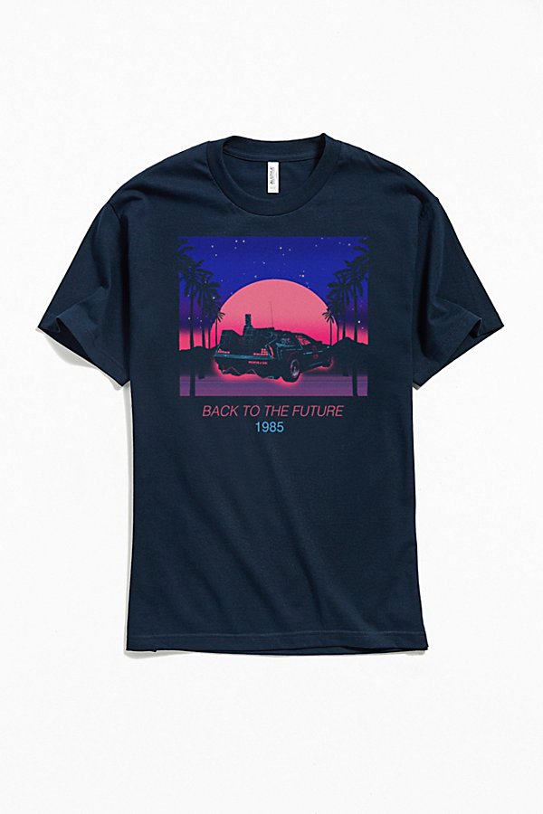 Urban Outfitters Back To The Future 1985 Tee In Navy