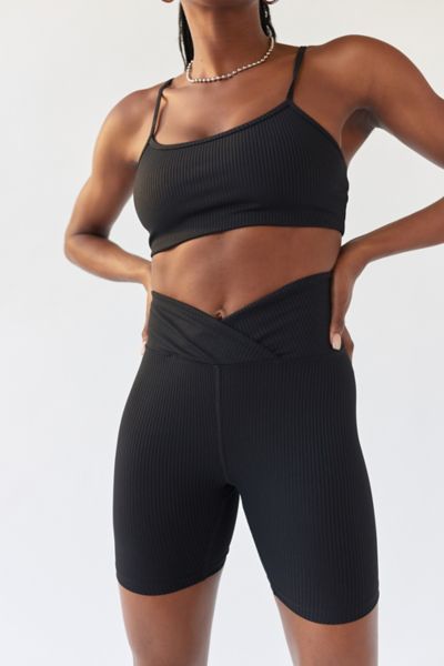 Shop Year Of Ours V-front Bike Short In Black, Women's At Urban Outfitters
