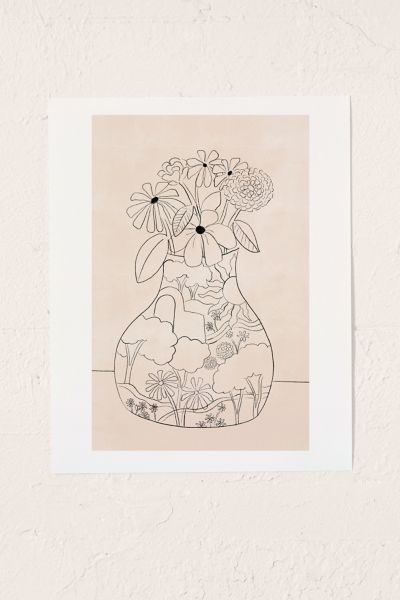 Alja Horvat Flower Vase Art Print