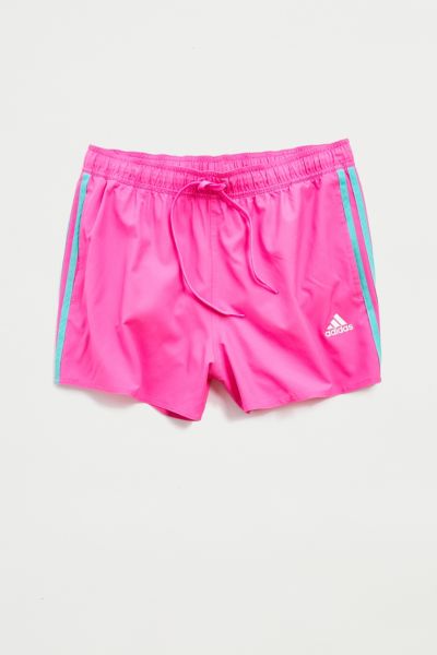 Adidas Originals 3-stripe Clx Short In Pink