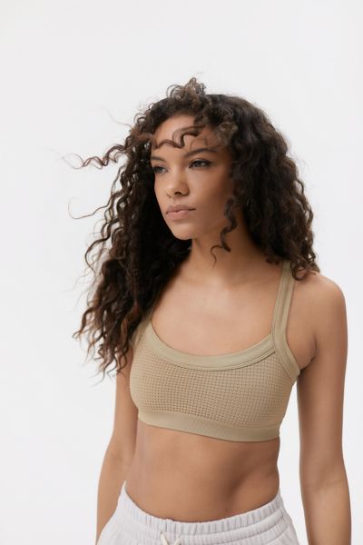 Out From Under Waffle Seamless Bralette In Green | ModeSens