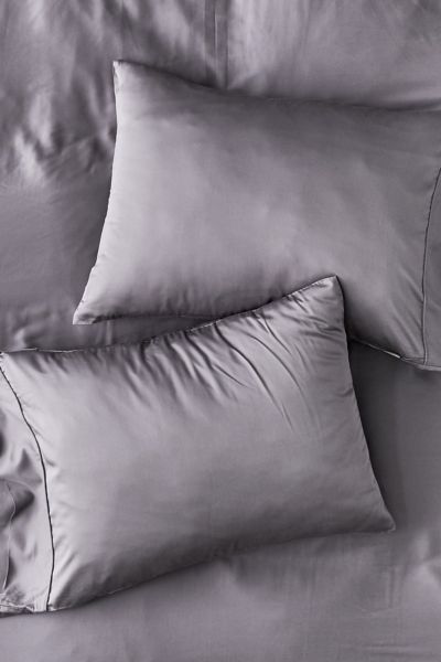 Ettitude Bamboo Sateen Pillowcase Set In Grey