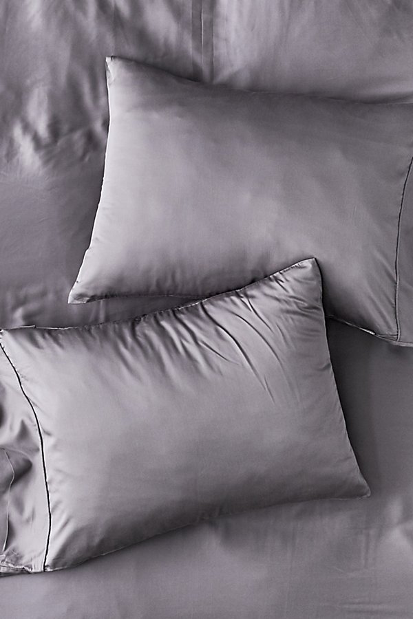 Ettitude Bamboo Sateen Pillowcase Set In Grey