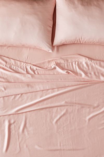 Ettitude Bamboo Sateen Sheet Set In Pink