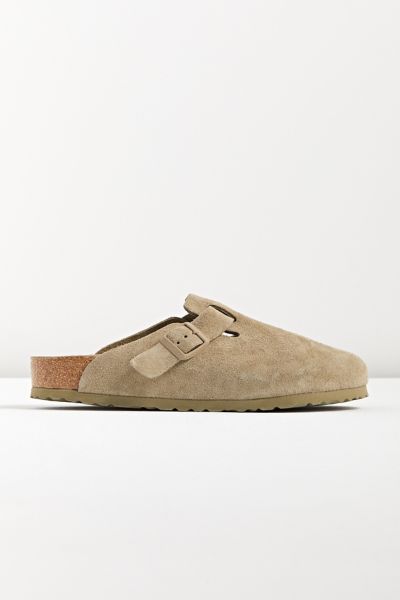 Birkenstock Boston Soft Footbed Clog In Khaki