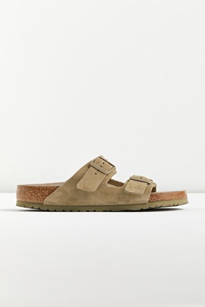 Birkenstock Arizona Soft Footbed Sandal In Khaki