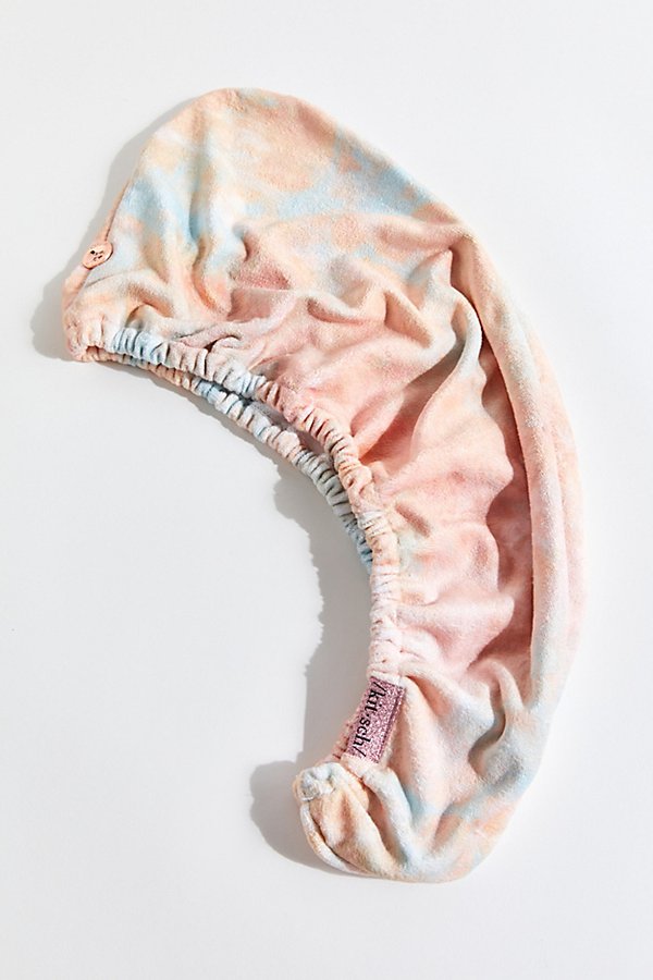 Kitsch Quick-drying Microfiber Hair Towel In Pink Tie-dye