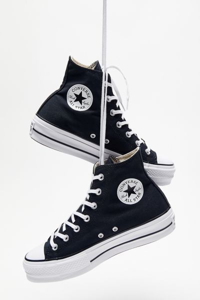 Chuck taylor all star platform high top discount zwart