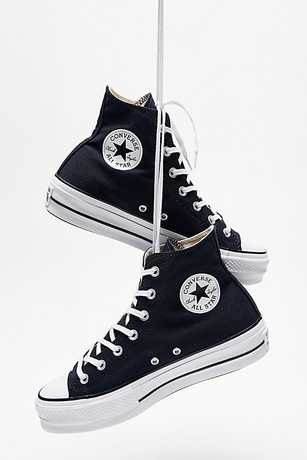 Shop Converse Chuck Taylor All Star Canvas Platform High Top Sneaker In Black, Women's At Urban Outfitters