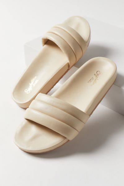Seychelles Low Key Slide Sandal In White