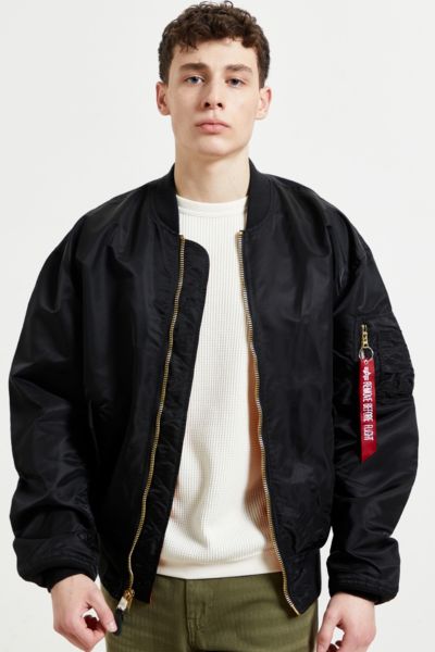 Alpha Industries Ma-1 Zhp Bomber Jacket In Black