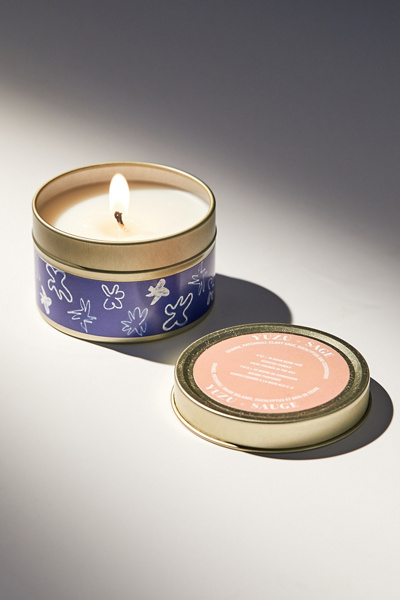 urban outfitters tobacco candle Urban Outfitters Gold Artist Print Tin 4 oz Candle In Tabac And Citron