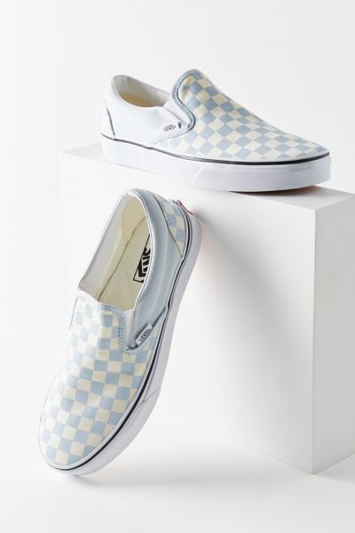 Vans Retro Checkerboard Slip-on Canvas Sneaker In Blue Multi