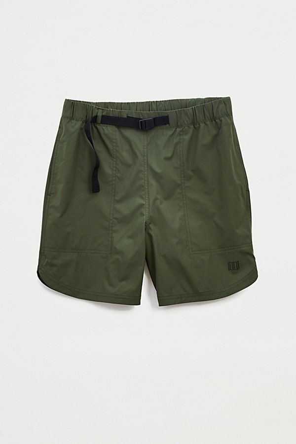 Topo Designs Lightweight Belted Trail Polyester Short In Dark Green