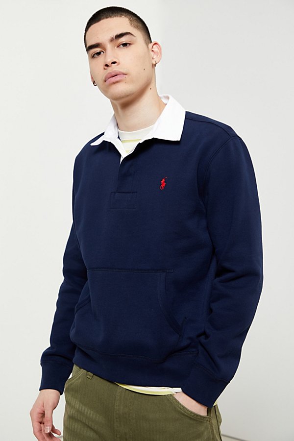 Polo Ralph Lauren Pocket Rugby Shirt In Blue
