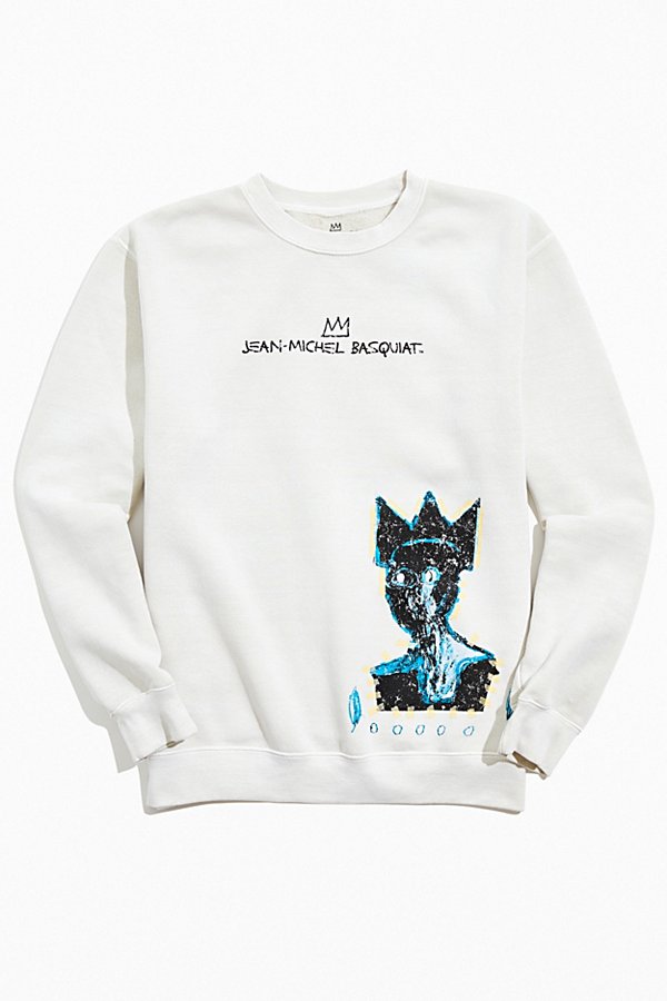 Urban Outfitters Basquiat King Crew Neck Sweatshirt In Taupe
