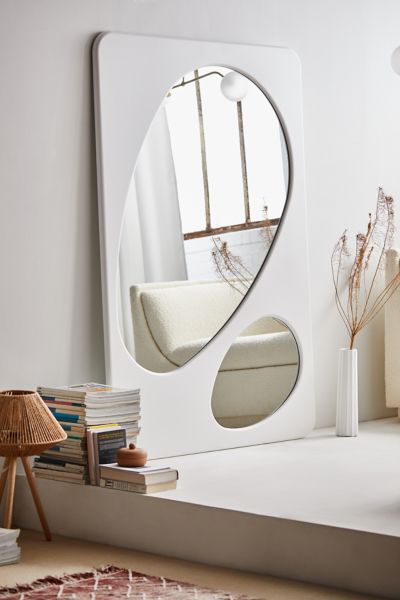 URBAN OUTFITTERS ISOBEL FLOOR MIRROR IN WHITE AT URBAN OUTFITTERS 59849794