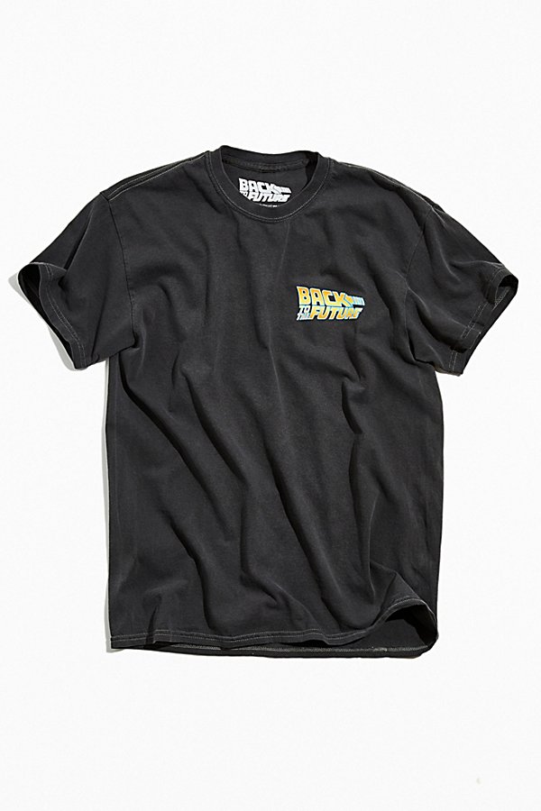Urban Outfitters Back To The Future Tee In Washed Black