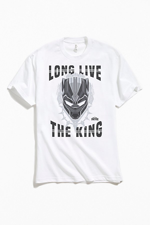 Urban Outfitters Black Panther Long Live The King Tee In White