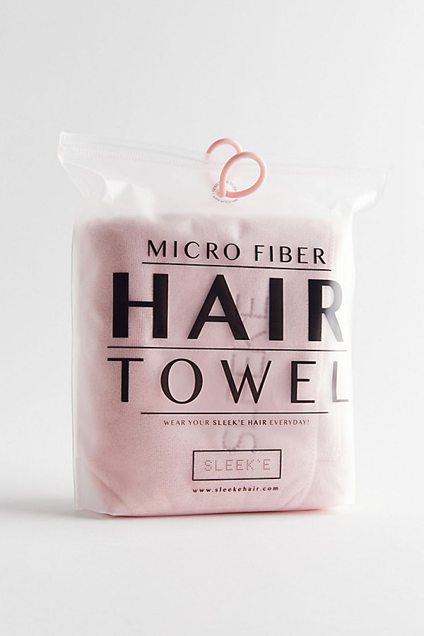 Sleek'e Microfiber Hair Towel In Pink