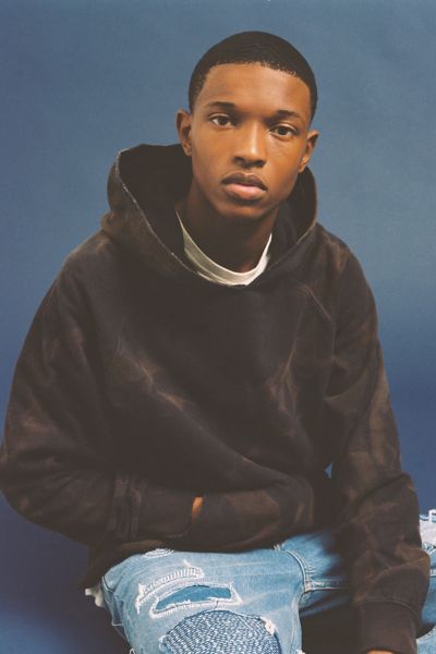 Bdg Vintage Sun Bleach Hoodie Sweatshirt In Black